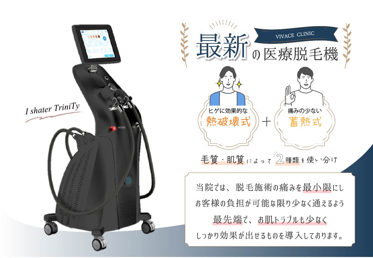 最新の医療脱毛機